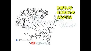 Ramo Flor para Bordar, dibujo gratis # 19
