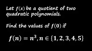 Finding the Value of f(0) for a Quotient of Quadratic Polynomials | Math Problem Solution