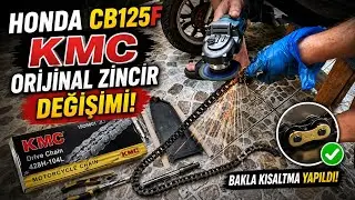 Motosiklet Zincir Değişimi | Zincir Kısaltma | Honda CB125F KMC Orjinal
