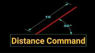 🔥Distance command in autocad🔥 how to measure distance in AutoCad 🔥autocad tutorial