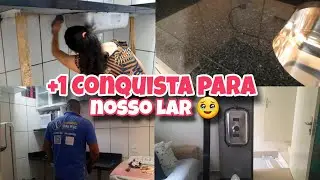 COZINHA DE CARA NOVA: COMPRAMOS UMA PIA DE GRANITO| DIA DE CORRERIA