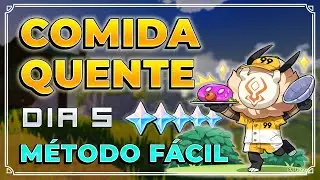 Comida Quente - Dia 5 Genshin Impact | Melhor Rota, FÁCIL E SEM ENROLAÇÃO!