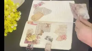 Creative journal with me | relaxing journal decor | ASMR journaling ideas |