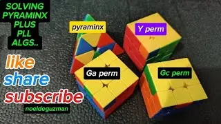SOLVING PYRAMINX PLUS PLL ALGORITHMS #cubers #rubikstutorial #rubikscubetutorial