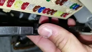 Location of 2 fuse box panels in Toyota Camry 2006-2011