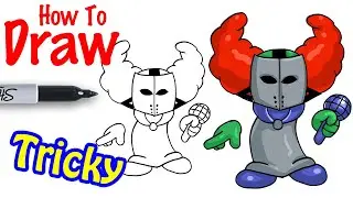 How to Draw Tricky the Clown | FNF