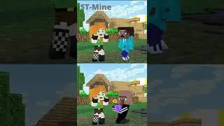 Date with Alex. Baby Steve VS Bad Villager. 