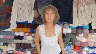 Эту майку я  вязала 10 лет .