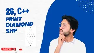 Print Diamond Shape Pattern In C++ | C++ Programming Tutorial