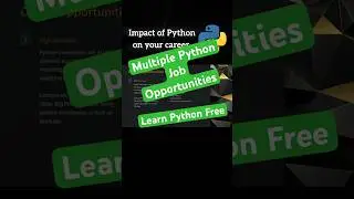 Python Zero to Hero Series, Job opportunities in Python 