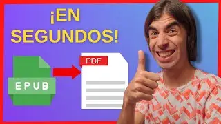 Cómo CONVERTIR EPUB en PDF online | De EBOOK a FORMATO PDF