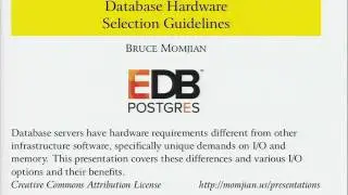 Database Hardware Selection Guidelines