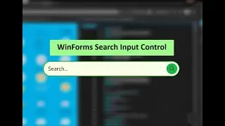 WinForms Search Input With Siticone UI Library