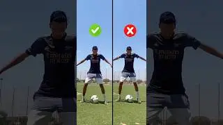 رفع الكرة بقدمين بطريقة صحيحة ✅⚽️🔥