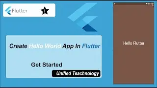 1 - How to Create Hello World app in Flutter || Easy Method.