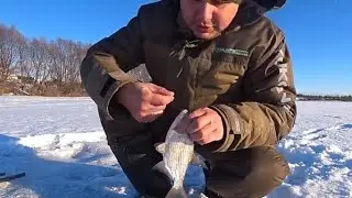Зимняя рыбалка на Оке на покаток, дурилку, протяжку. Мерный тараночный лапырь.
