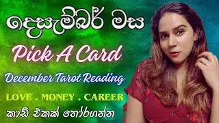 දෙසැම්බර් මස ඔබට කොහොමද December Predictions Love ❤️ Money 💸Career💰 Tarot Card Reading