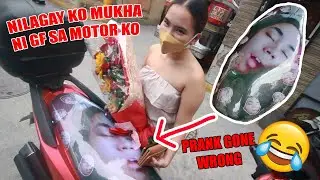 NILAGAY KO MUKHA NG GF KO SA MOTOR (Prank gone wrong) PART 2