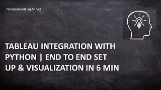 Tableau integration with Python| Data Science in Tableau| Python in Tableau