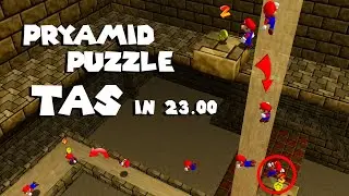 [TAS] SM64 - Pyramid Puzzle in 23