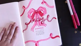May 2020 Bullet Journal Plan With Me | ribbons themed 🎀