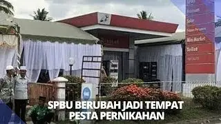 SPBU Berubah Jadi Tempat Pesta Pernikahan