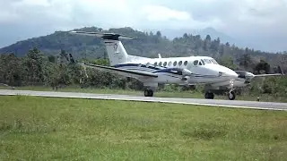 Beechcraft King Air 350 Landing at Angra dos Reis Brazil