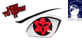 How To Draw Sasuke's Eternal Mangekyou Sharingan | Как нарисовать вечный мангёко шаринган Саске