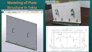 Modeling Of Simple Plate Structure | In Tekla | As per Drawing | BIMINDC | TAMIL