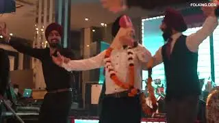 Wedding Bhangra Performance 2023 | Hardeep & Rashika's Reception | Folking Desi