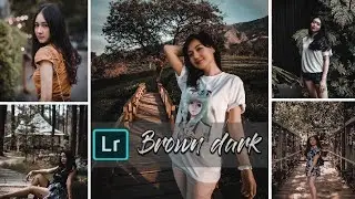 Tutorial lightroom Brown dark  lightroom cc || lightroom mobile