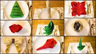 Christmas Napkin Folds