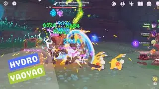 HP TEAM WITH HIGH DMG | HYDRO YAOYAO FT. YELAN, CANDICE & KUKI