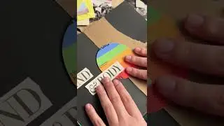 Perfect symmetry sketchbook collage spread | Art journal ideas, ASMR