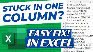 Excel Fix: Split Comma, Semicolon, Tab, or Space-Separated Data Into Columns