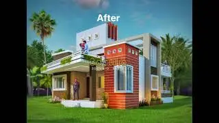 Modern exterior front elevation design rendering....#modern #ideas #elevation #house #building