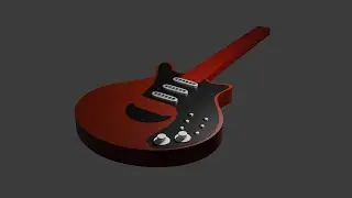 Making a Red Special Model in Blender - Neck