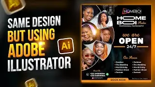How I used Adobe illustrator to Redesign This Photography Flyer