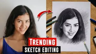 sketch photo editing | drawing photo editing | photo ko sketch mein kaise badle