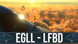 🔴 EGLL to LFBD: Testing the NEW PMDG 777-300ER on Short Runways - Quick Flight Challenge!