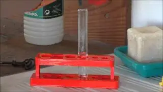 Réaction entre la paille de fer et l'acide chlorhydrique