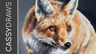 Painting a Fox in Acrylics