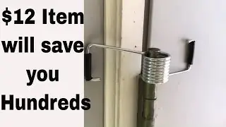 Automatic door closing spring