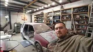 Закончил сварку, обработка скрытых полостей грунтом. Подготовка к покраске. Ремонт Mitsubishi.