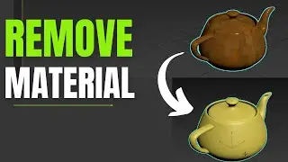 How to remove Material from object in 3ds max 