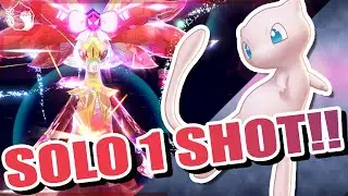 THIS MEW BUILD SOLOS 7 Star DELPHOX Tera Raids IN ONLY 1 SHOT!! 😲(Solo OHKO Build Guide)😎