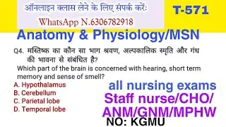 KGMU Nursing Officer & MPNHM Staff Nurse Questions and Answers