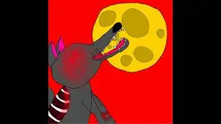 Волк воет на луну, рисую в ibisPaintX. The wolf howls at the moon, drawing in ibisPaintX