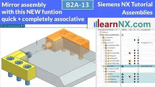 Siemens NX Tutorial | Mirror Assembly with the new funktion „Reflect Component“