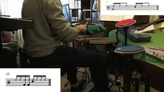 Работа над курсом Gary Chaffee. Урок 2 Система развития правой ноги, часть 1-8 Темп-70